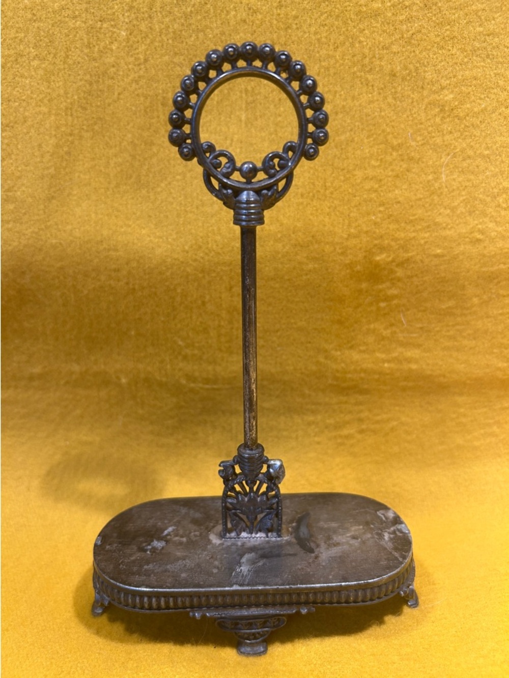 Antique By Meriden Jewelry-Holder Played Britannia Company Establish In 1852